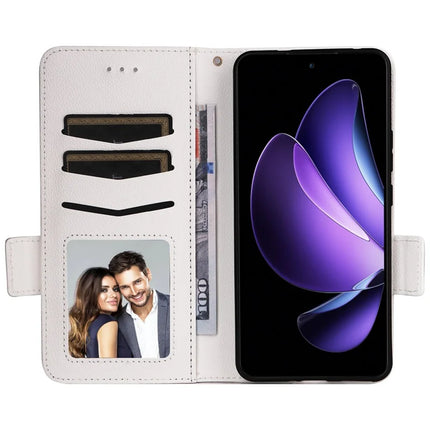 For Oppo Reno13 F 5G / 4G Case Litchi Texture PU Leather Wallet Flip Phone Cover