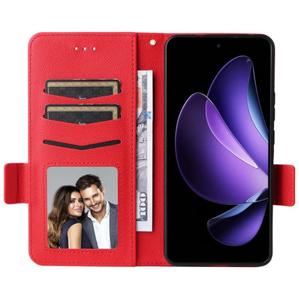 For Oppo Reno13 F 5G / 4G Case Litchi Texture PU Leather Wallet Flip Phone Cover