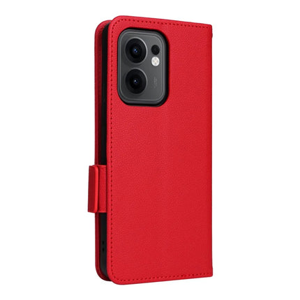 For Oppo Reno13 F 5G / 4G Case Litchi Texture PU Leather Wallet Flip Phone Cover