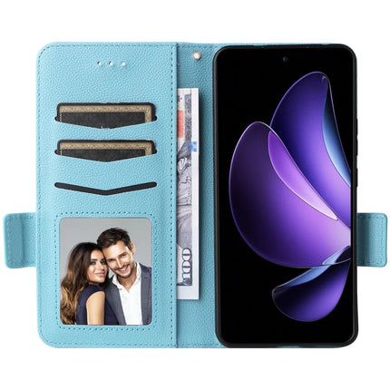 For Oppo Reno13 F 5G / 4G Case Litchi Texture PU Leather Wallet Flip Phone Cover