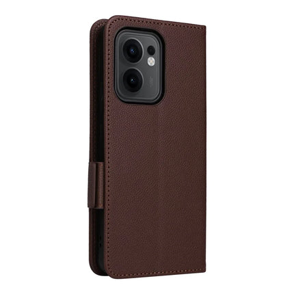 For Oppo Reno13 F 5G / 4G Case Litchi Texture PU Leather Wallet Flip Phone Cover