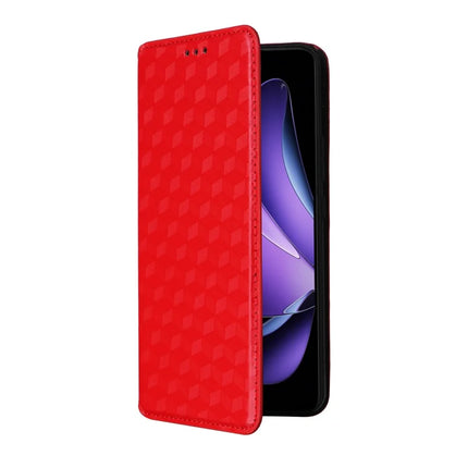 For Oppo Reno13 F 5G / 4G Wallet Case Rhombus Imprinted Leather Phone Cover