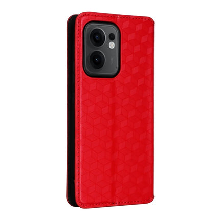 For Oppo Reno13 F 5G / 4G Wallet Case Rhombus Imprinted Leather Phone Cover