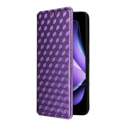 For Oppo Reno13 F 5G / 4G Wallet Case Rhombus Imprinted Leather Phone Cover