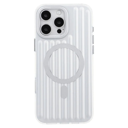 X-LEVEL For iPhone 16 Pro Max Case Compatible with MagSafe Iridescent Color Changing PC + TPU Phone Cover - Silver