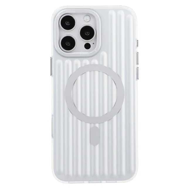 X-LEVEL For iPhone 16 Pro Max Case Compatible with MagSafe Iridescent Color Changing PC + TPU Phone Cover - Silver