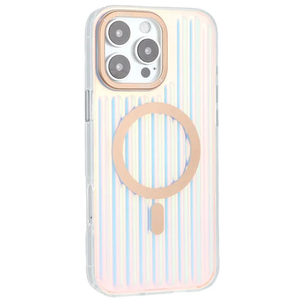 X-LEVEL For iPhone 16 Pro Case Compatible with MagSafe Corrugated Texture PC + TPU Phone Cover