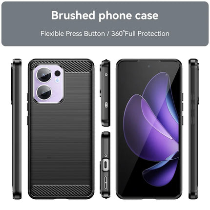 For Oppo Reno13 F 5G Case Protective Phone Cover Carbon Fiber Texture Brushed