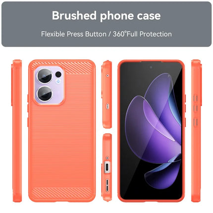 For Oppo Reno13 F 5G Case Protective Phone Cover Carbon Fiber Texture Brushed