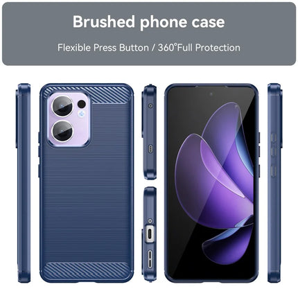 For Oppo Reno13 F 5G Case Protective Phone Cover Carbon Fiber Texture Brushed