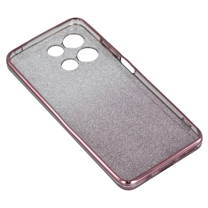 KADEM For Motorola Moto G15 4G / G15 Power 4G Case Flower Pattern TPU Gradient Phone Cover with Lanyards