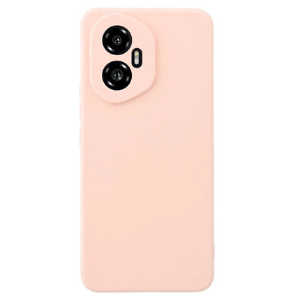 For Honor 300 Case Precise Cutouts Straight Edge TPU Shockproof Phone Cover - Pink