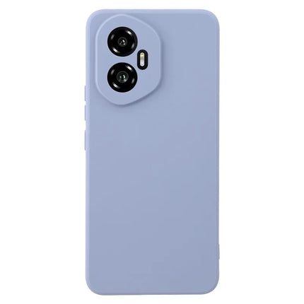 For Honor 300 Case Precise Cutouts Straight Edge TPU Shockproof Phone Cover - Lavender Grey