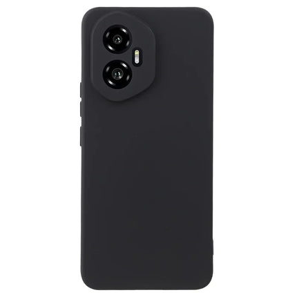 For Honor 300 Case Precise Cutouts Straight Edge TPU Shockproof Phone Cover - Black