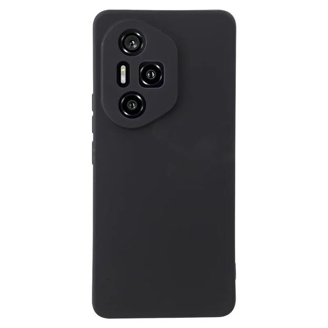 For Honor 300 Pro Case Precise Cutouts Straight Edge TPU Shockproof Phone Cover - Black