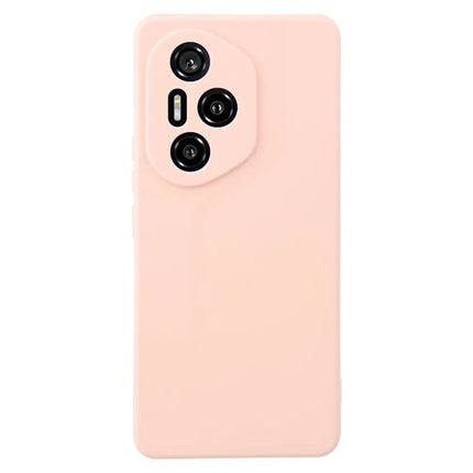 For Honor 300 Pro Case Precise Cutouts Straight Edge TPU Shockproof Phone Cover - Pink