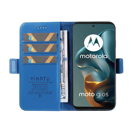 For Motorola Moto G15 4G Wallet Phone Case YIKATU YK-003 Leather Stand Cover