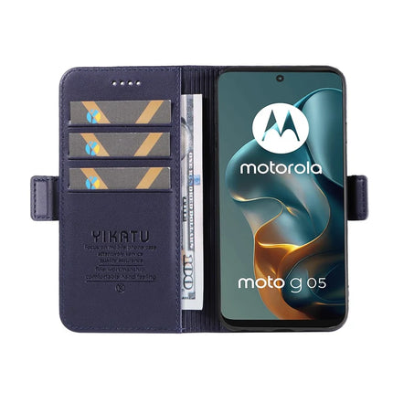 For Motorola Moto G15 4G Wallet Phone Case YIKATU YK-003 Leather Stand Cover