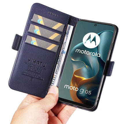 For Motorola Moto G15 4G Wallet Phone Case YIKATU YK-003 Leather Stand Cover