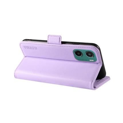 For Motorola Moto G15 4G Wallet Phone Case YIKATU YK-003 Leather Stand Cover -  Light Purple