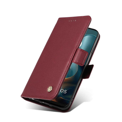 For Motorola Moto G15 4G Wallet Phone Case YIKATU YK-003 Leather Stand Cover