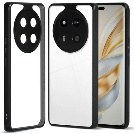 IBMRS For Honor X60 Pro 5G Case TPU + PC Heavy Duty Shockproof Phone Cover Camera Protection - Transparent Black
