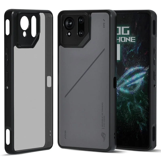 IBMRS For Asus ROG Phone 9 5G / Phone 9 Pro 5G Case TPU + PC Heavy Duty Shockproof Phone Cover Camera Protection - Matte Black