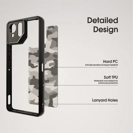 IBMRS For Asus ROG Phone 9 5G / Phone 9 Pro 5G Case TPU + PC Heavy Duty Shockproof Phone Cover Camera Protection