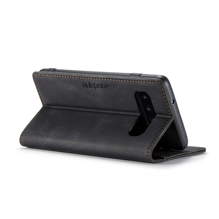For Samsung Galaxy S10 Plus Wallet Case AUTSPACE A01 Leather Stand Cover with RFID Blocking Card Holder