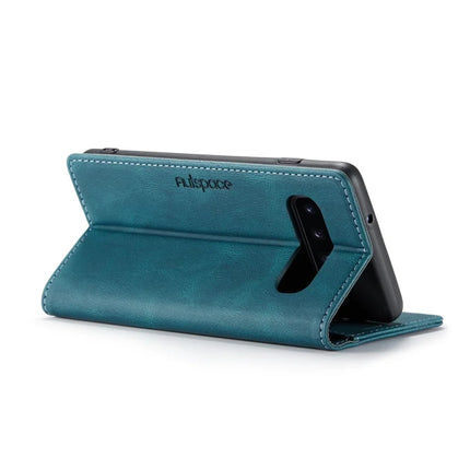 For Samsung Galaxy S10 Plus Wallet Case AUTSPACE A01 Leather Stand Cover with RFID Blocking Card Holder