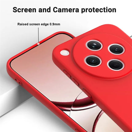 For Oppo Find X8 5G Liquid Silicone Case Phone Back Cover with Hand Strap