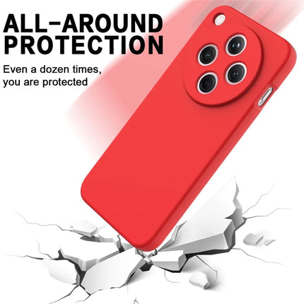 For Oppo Find X8 5G Liquid Silicone Case Phone Back Cover with Hand Strap