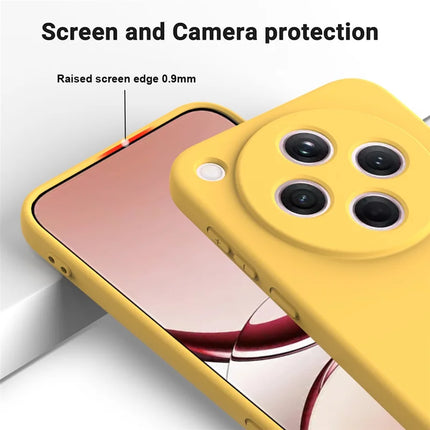 For Oppo Find X8 5G Liquid Silicone Case Phone Back Cover with Hand Strap
