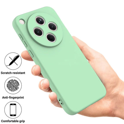 For Oppo Find X8 5G Liquid Silicone Case Phone Back Cover with Hand Strap