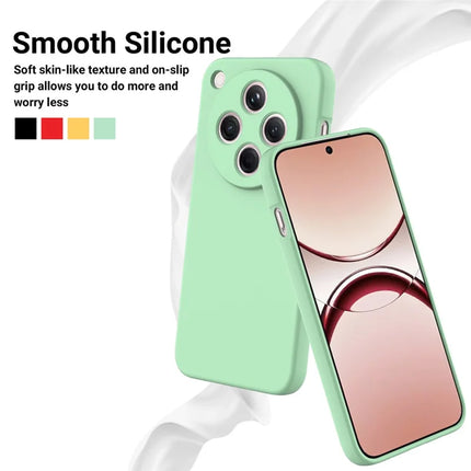 For Oppo Find X8 5G Liquid Silicone Case Phone Back Cover with Hand Strap