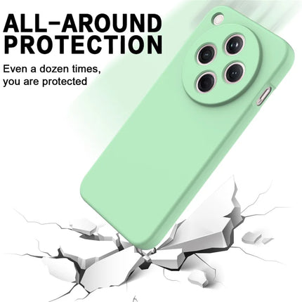 For Oppo Find X8 5G Liquid Silicone Case Phone Back Cover with Hand Strap
