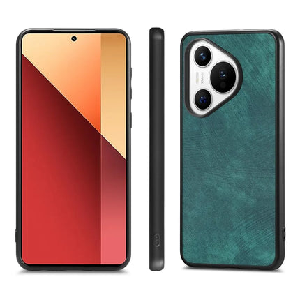 For Huawei Pura 70 Case Shockproof Slim Retro Leather Phone Back Cover