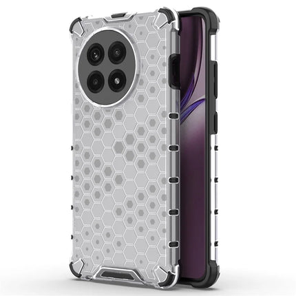 Phone Case For OnePlus 13R 5G  /  Ace 5 5G  /  Ace 5 Pro 5G Honeycomb Shape PC + TPU Cover - Grey