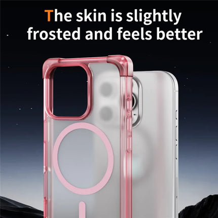 For iPhone 16 Pro Max Case Compatible with MagSafe Reinforced Corners TPU + Acrylic Back Cover