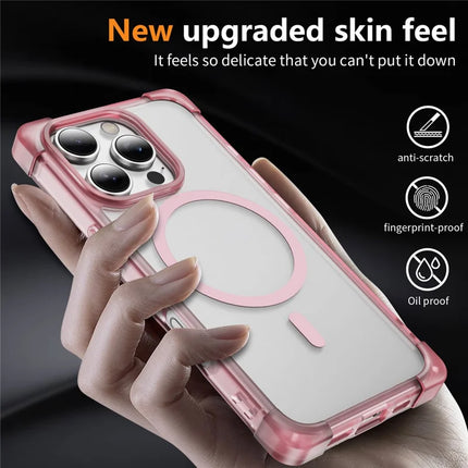 For iPhone 16 Pro Max Case Compatible with MagSafe Reinforced Corners TPU + Acrylic Back Cover