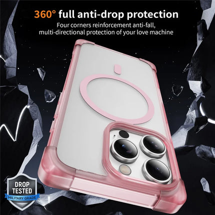 For iPhone 16 Pro Max Case Compatible with MagSafe Reinforced Corners TPU + Acrylic Back Cover