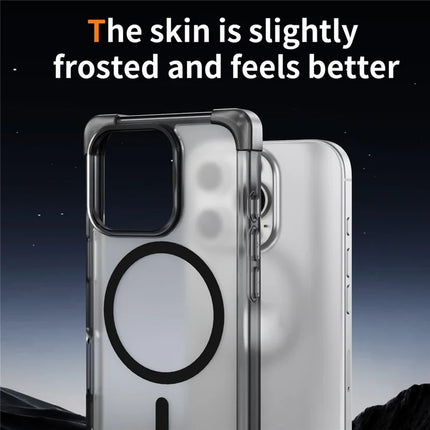 For iPhone 16 Pro Max Case Compatible with MagSafe Reinforced Corners TPU + Acrylic Back Cover