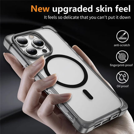 For iPhone 16 Pro Max Case Compatible with MagSafe Reinforced Corners TPU + Acrylic Back Cover