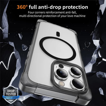 For iPhone 16 Pro Max Case Compatible with MagSafe Reinforced Corners TPU + Acrylic Back Cover