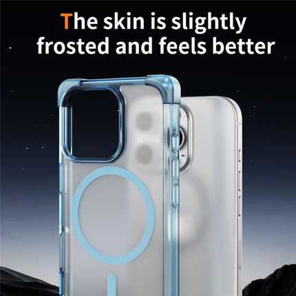 For iPhone 16 Pro Max Case Compatible with MagSafe Reinforced Corners TPU + Acrylic Back Cover