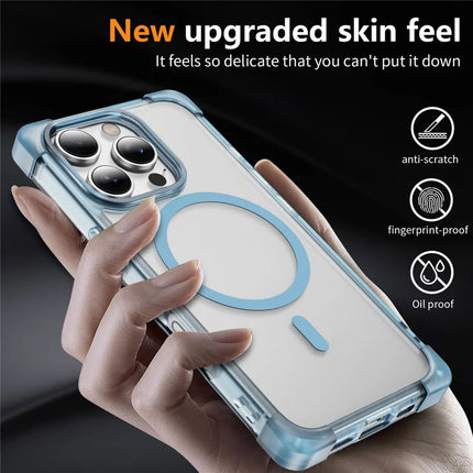For iPhone 16 Pro Max Case Compatible with MagSafe Reinforced Corners TPU + Acrylic Back Cover