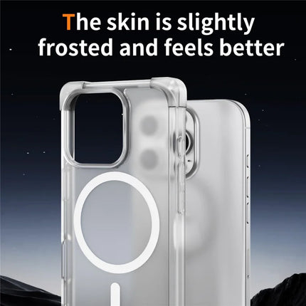 For iPhone 16 Pro Max Case Compatible with MagSafe Reinforced Corners TPU + Acrylic Back Cover