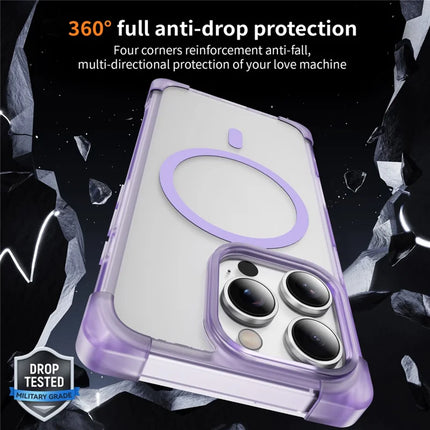 For iPhone 16 Pro Max Case Compatible with MagSafe Reinforced Corners TPU + Acrylic Back Cover
