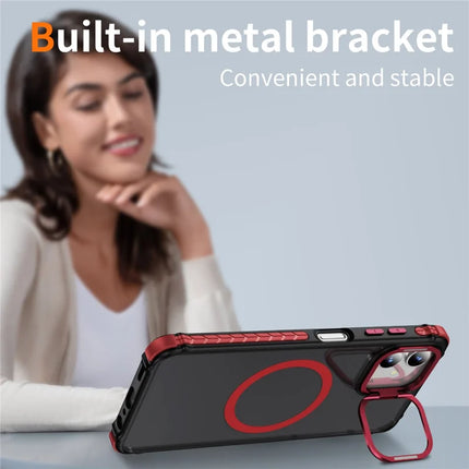 For Samsung Galaxy A05 4G Case with Lens Kickstand Matte Phone Back Cover Compatible with MagSafe