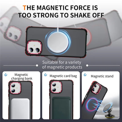 For Samsung Galaxy A05 4G Case with Lens Kickstand Matte Phone Back Cover Compatible with MagSafe